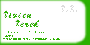 vivien kerek business card